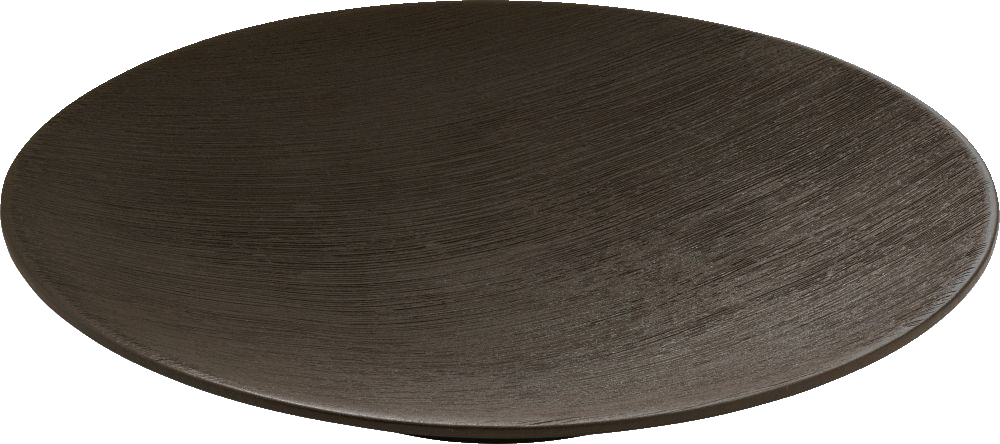 PLAYGROUND Teller tief coup rund 28cm -  BRUSH schwarz/black