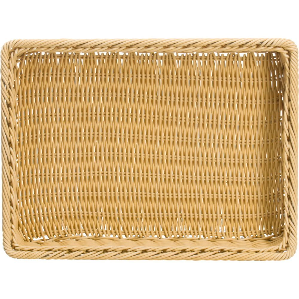 Westmark Korb rechteckig mit Metallrahmen, 40 x 30 x 7 cm, hellbeige