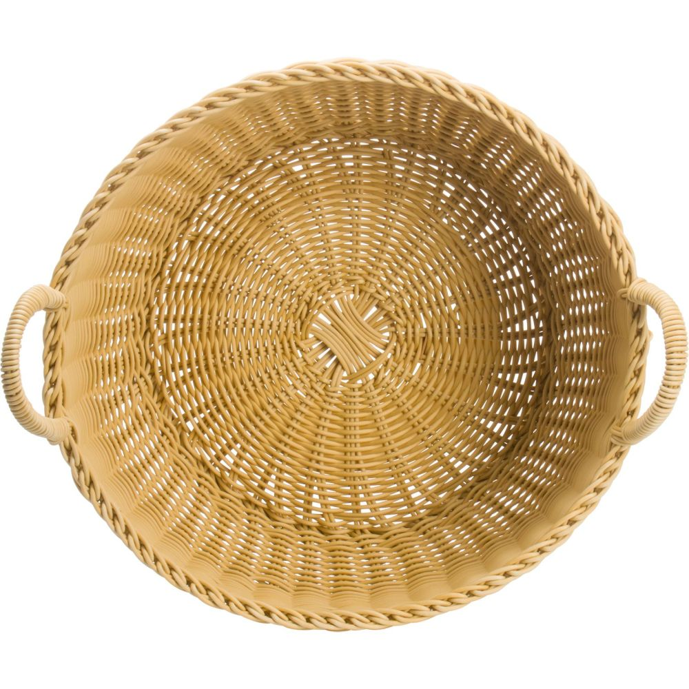 Westmark Füllkorb rund mit 2 Henkeln, Ø 42 x 19 cm, hellbeige