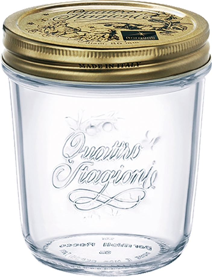 Quattro Stagioni Einmachglas 32cl m. Deckel *
