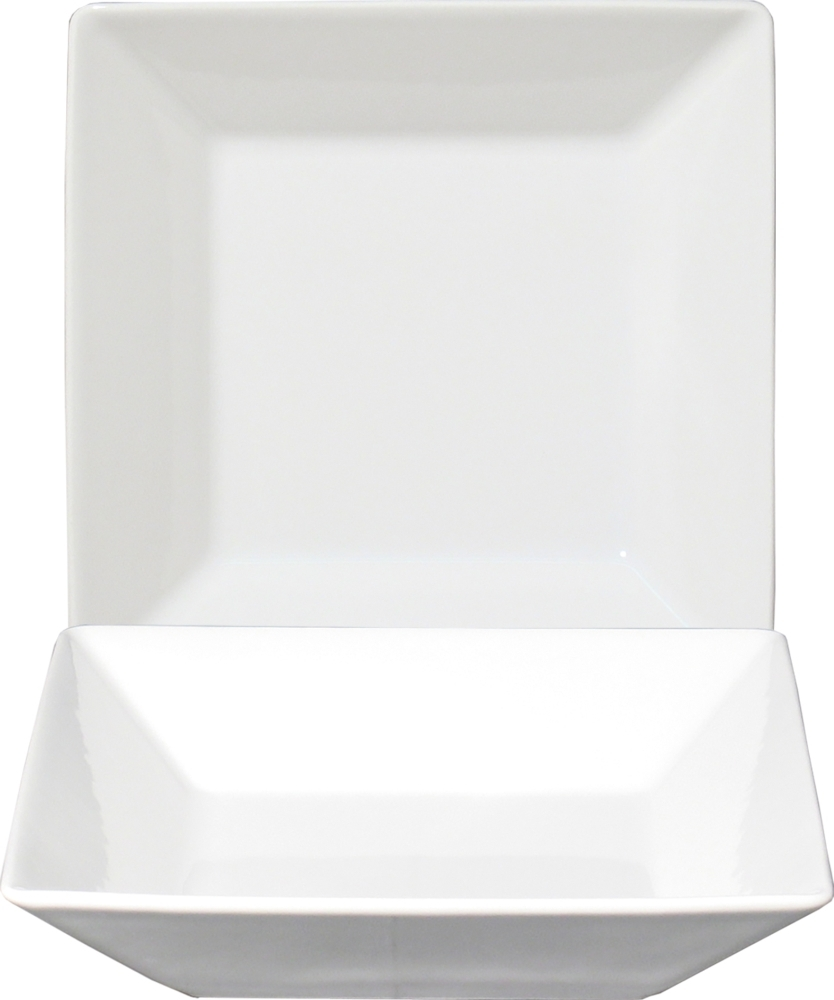 Kimi White Teller tief quadratisch 20cm *