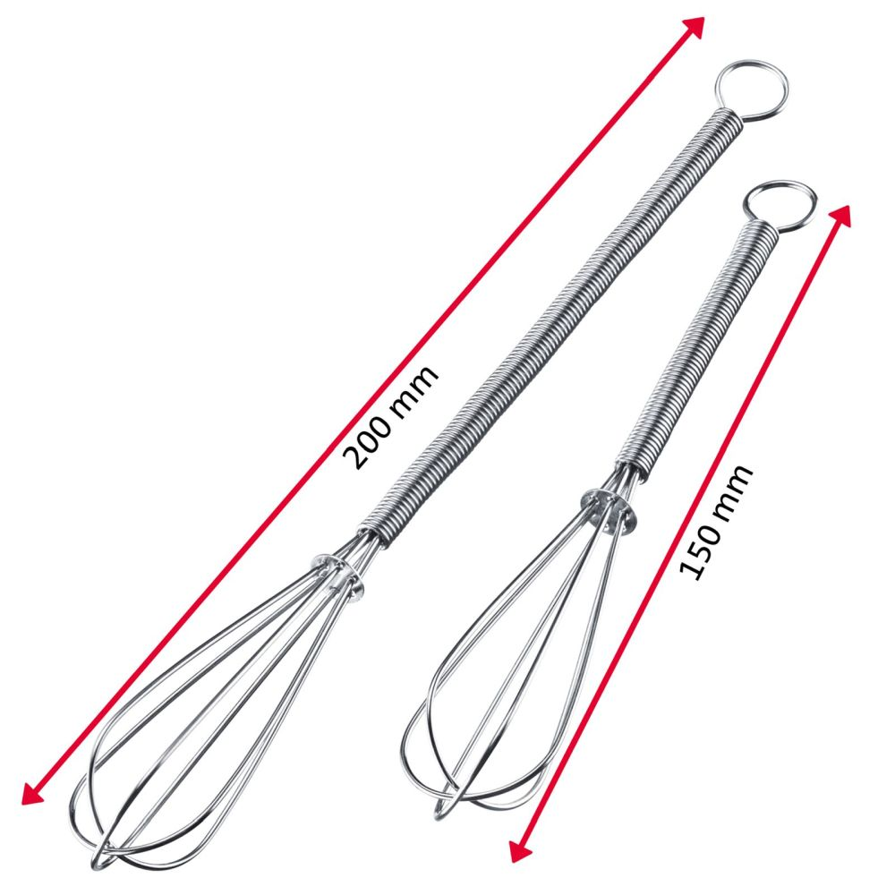 Westmark 2 Mini-Schneebesen, 15 cm + 20 cm