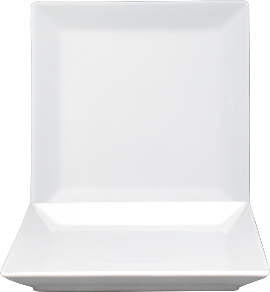 Kimi White Teller flach quadratisch 21cm *