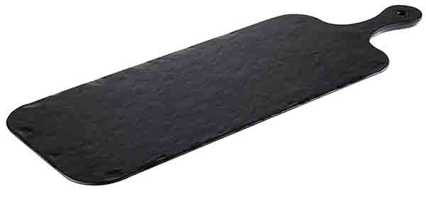 Tablett -SLATE ROCK- 48 x 20 cm, H: 1,5 cm , Schwarz