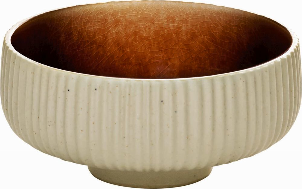PLAYGROUND Bowl mit Relief 12 cm - NARA  braun/brown