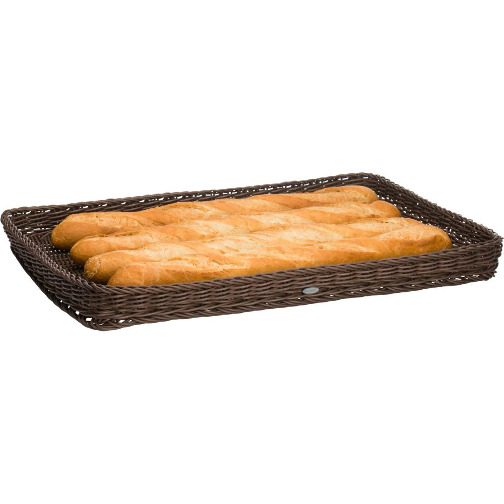 Westmark Tablett eckig, 60 x 40 x 5 cm, braun