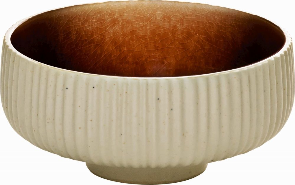 PLAYGROUND Bowl mit Relief 21 cm - NARA  braun/brown