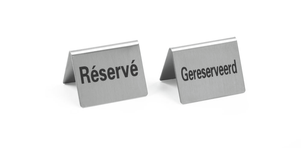 Hendi Tischschild Reserviert