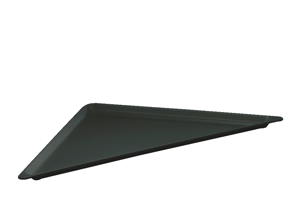 WACA Auslageplatte dreieckig schwarz