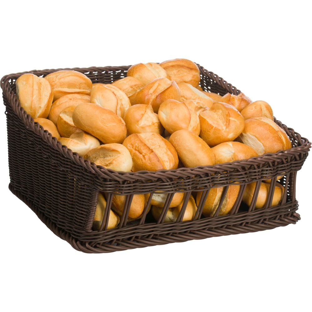 Westmark Präsentationskorb, 50 x 50 x 16/27 cm, braun