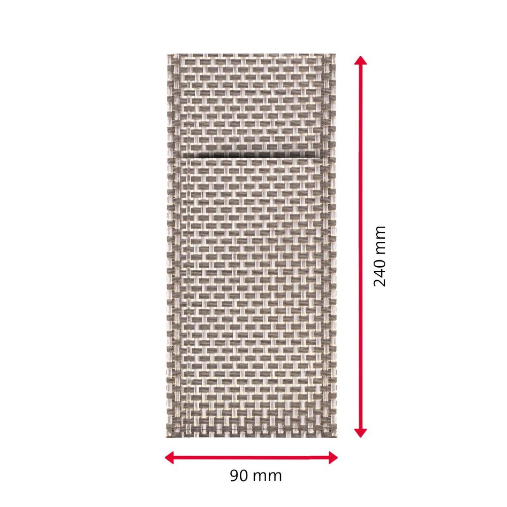 Westmark 6 Bestecktaschen »Elegance«, 24 x 9 cm, grau/silber