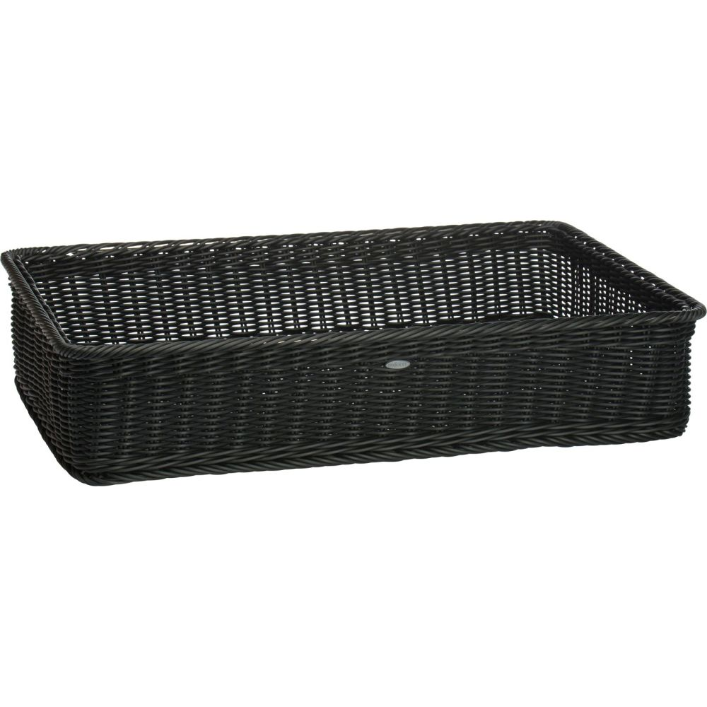 Westmark Korb rechteckig mit Metallrahmen, 60 x 40 x 13 cm, schwarz