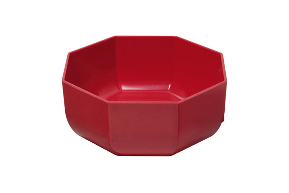 WACA Schüssel achteckig 3000 ml rot