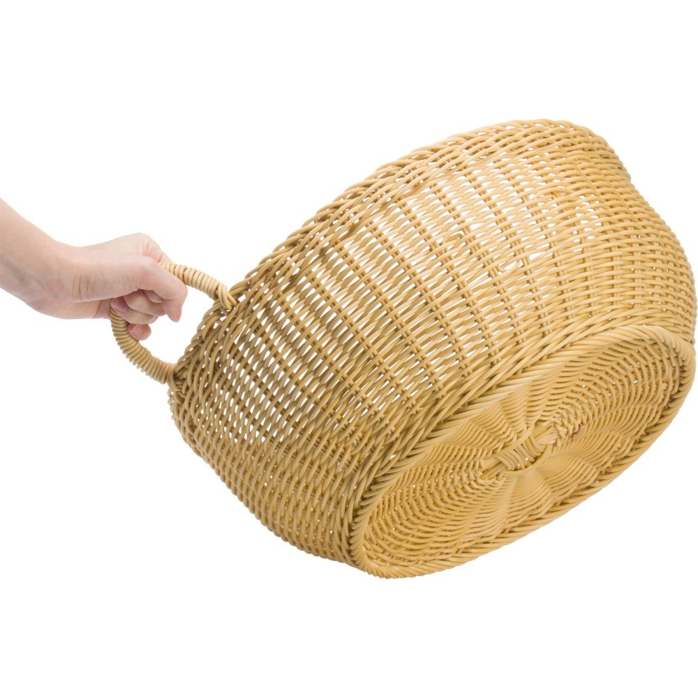 Westmark Füllkorb rund mit 2 Henkeln, Ø 42 x 19 cm, hellbeige