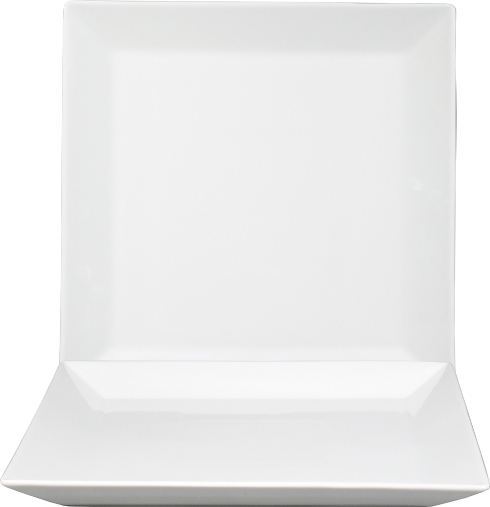 Kimi White Teller flach quadratisch 24cm *