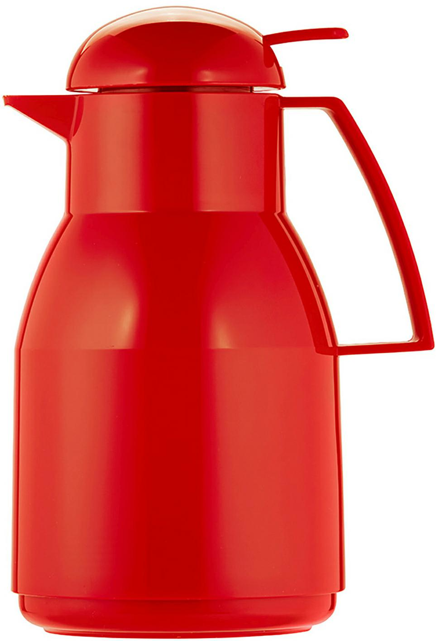 Isolierkanne 1,0 l rot - Helios Top Push -