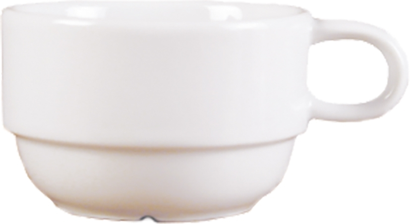 Milano White Obertasse stapelbar 18cl *