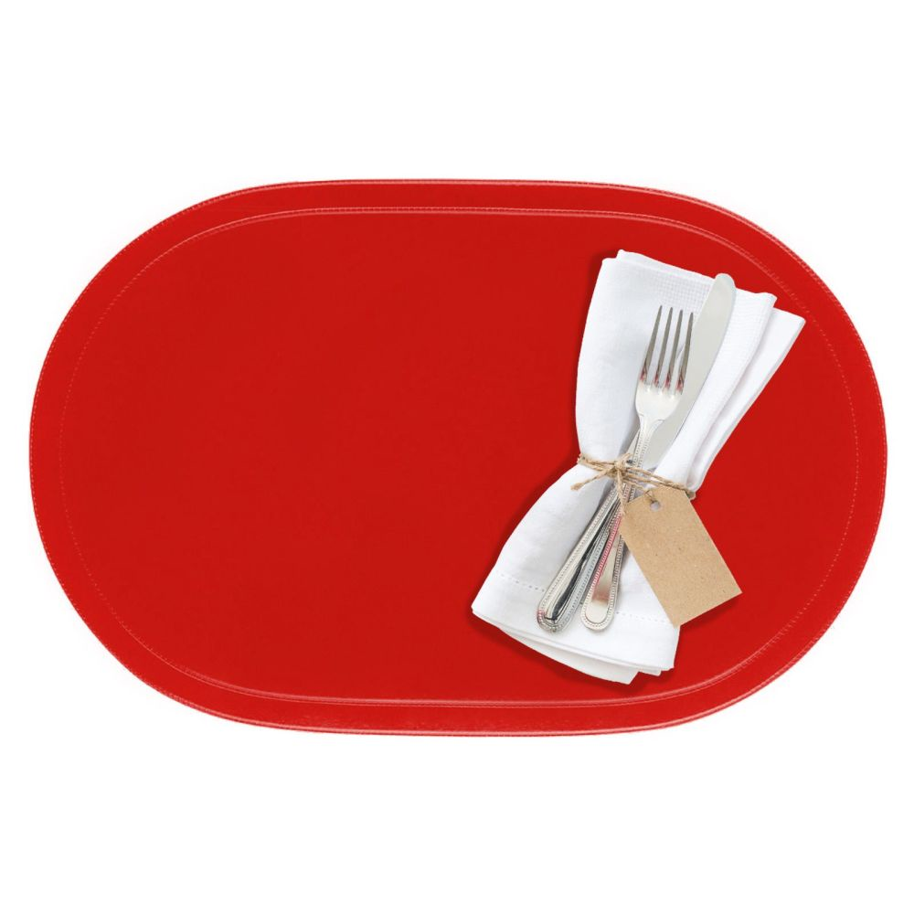 Westmark Tischset »Fun« oval, 45,5 x 29 cm, rot
