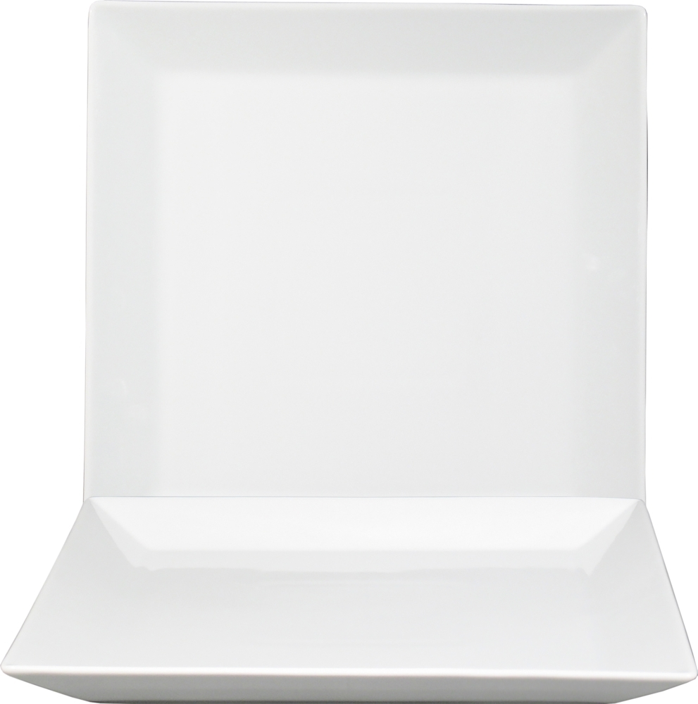 Kimi White Teller flach quadratisch 27cm *
