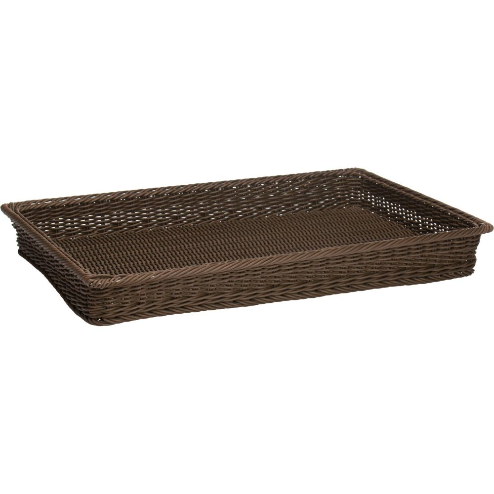 Westmark Korb rechteckig, 60 x 40 x 7 cm, braun, mit Metallrahmen