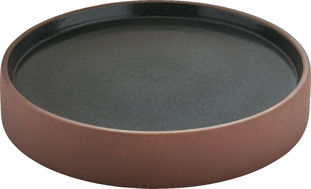 PLAYGROUND Teller flach/tief 24cm - 2in1  braun/schwarz brown/black