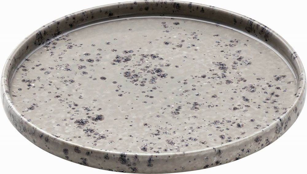 PLAYGROUND Teller flach rund 21 cm - NARA  SPOTTED hell/light