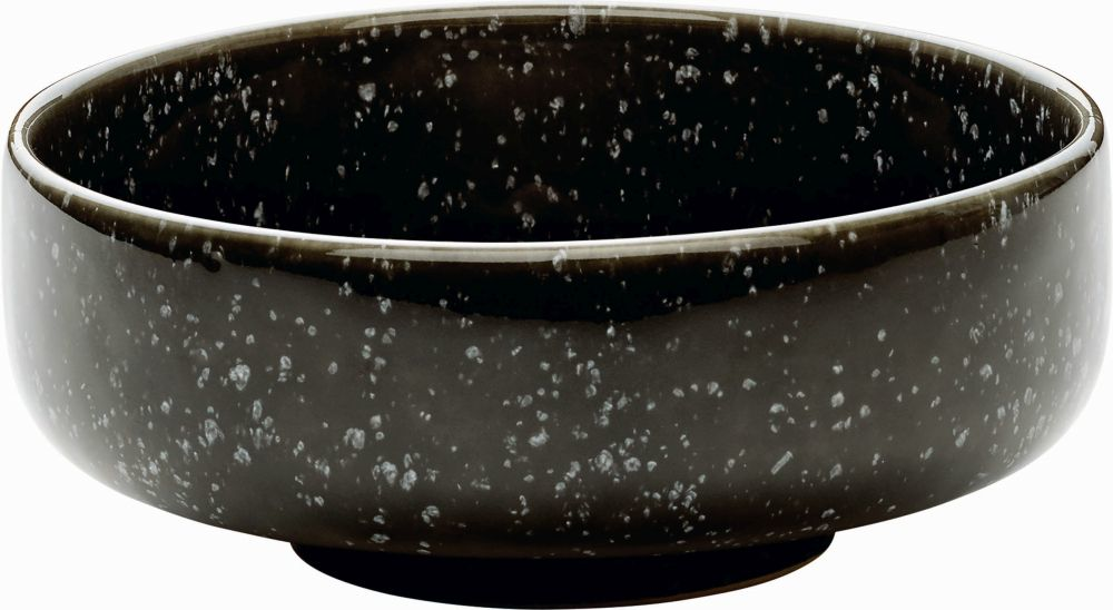 PLAYGROUND Bowl rund 21 cm - NARA SPOTTED  dunkel/dark