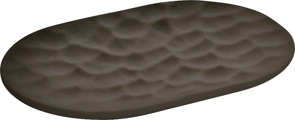 PLAYGROUND Platte oval 18x12cm - CARVED