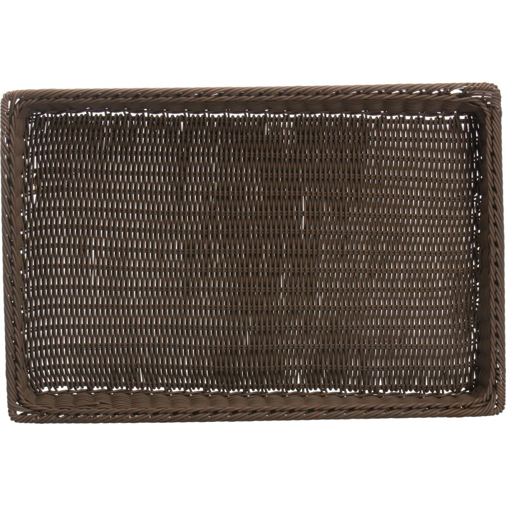 Westmark Korb rechteckig, 60 x 40 x 7 cm, braun, mit Metallrahmen