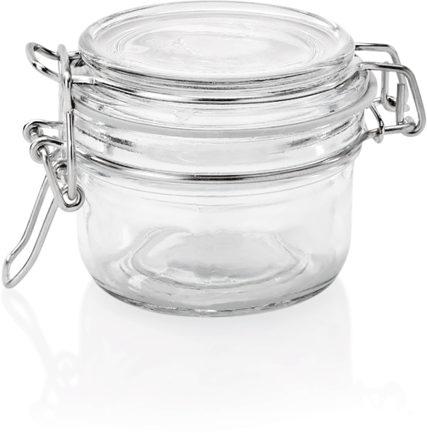 Bügelverschlussglas, 0,15 ltr., Ø 8 cm, Glas