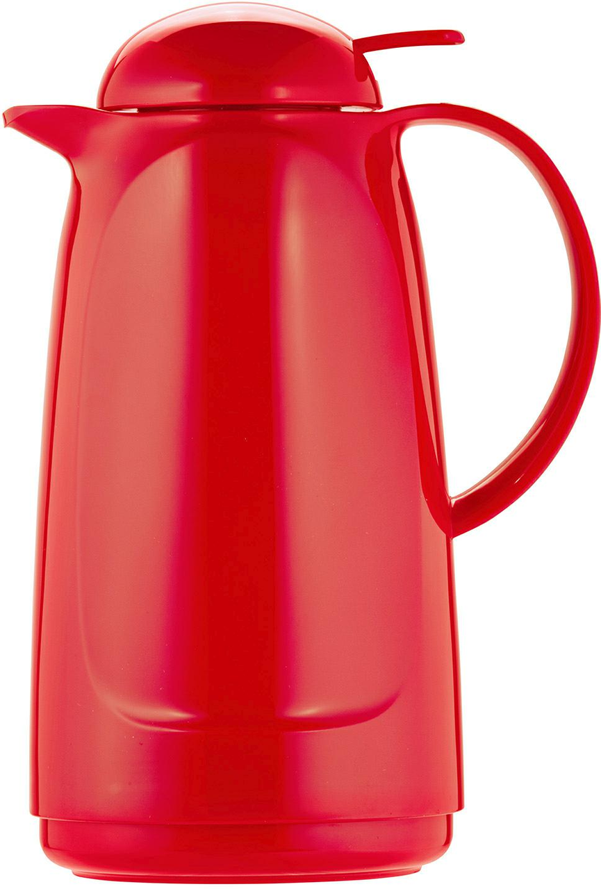 Isolierkanne 1,0 l rot - Helios Relax Push -