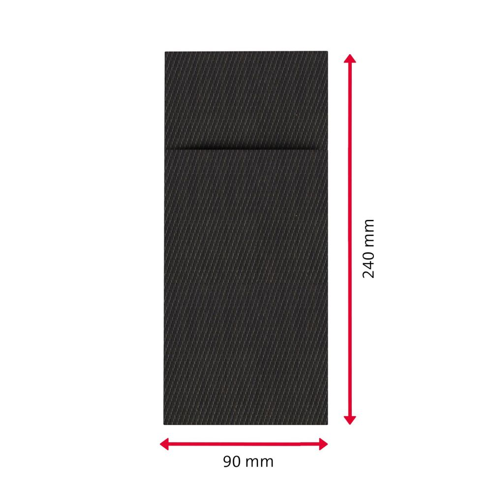 Westmark 6 Bestecktaschen »Home«, 24 x 9 cm, anthrazit