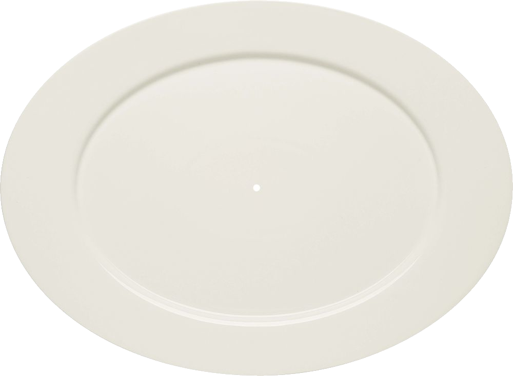Bauscher purity classic - Etageren-Platte  oval Fahne 38 cm