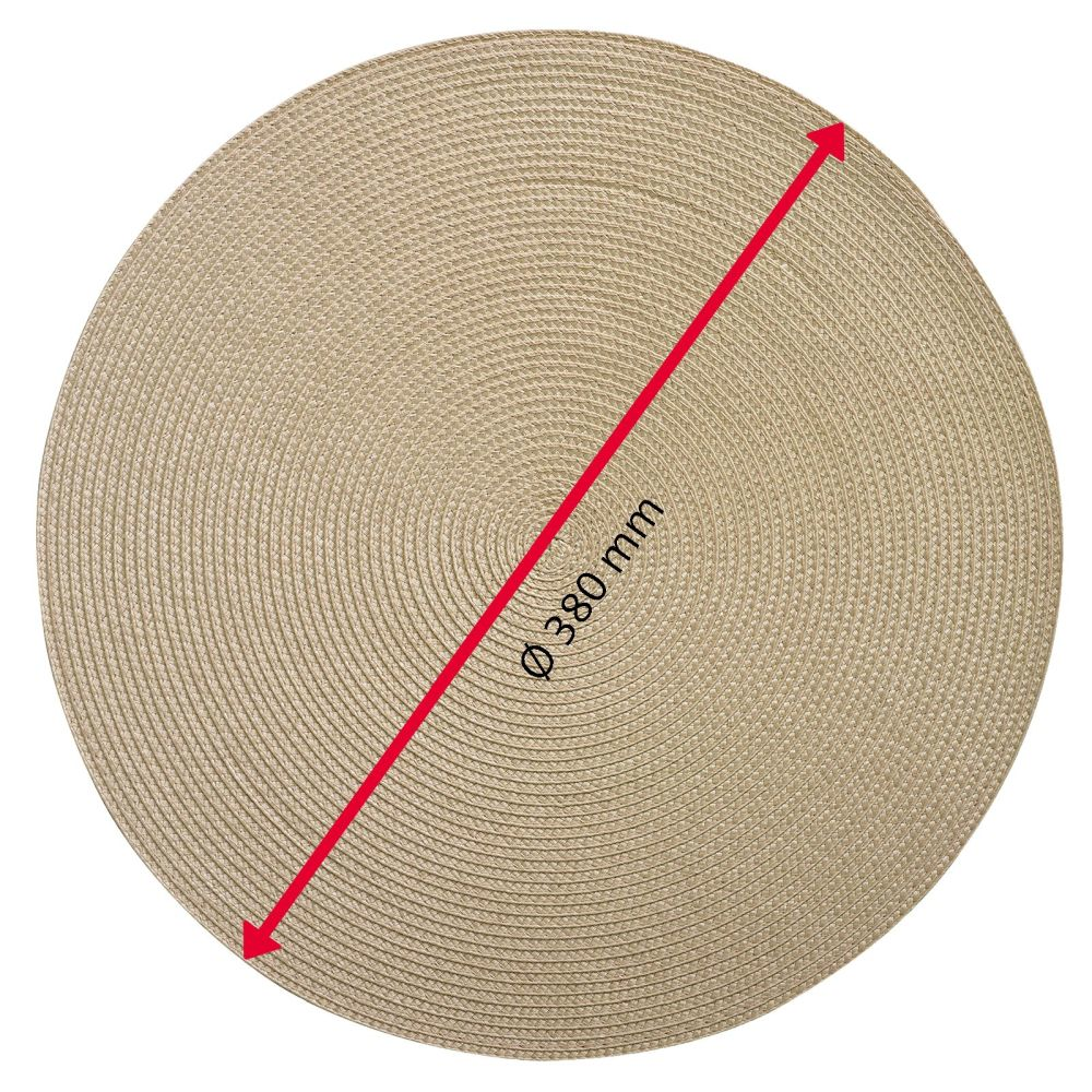 Westmark Tischset »Circle«, rund Ø 38 cm, creme