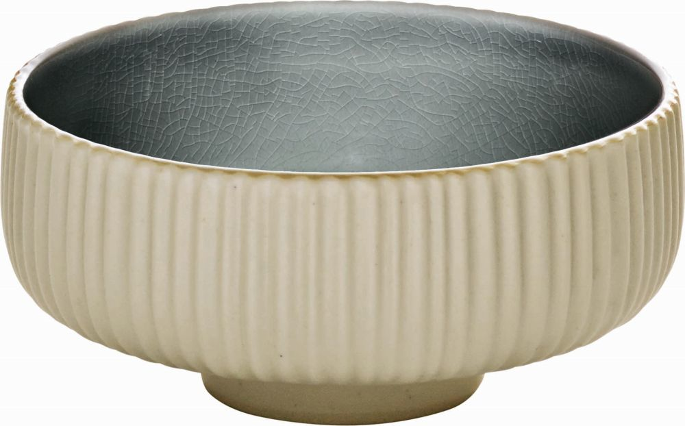 PLAYGROUND Bowl mit Relief 16 cm - NARA grau/grey