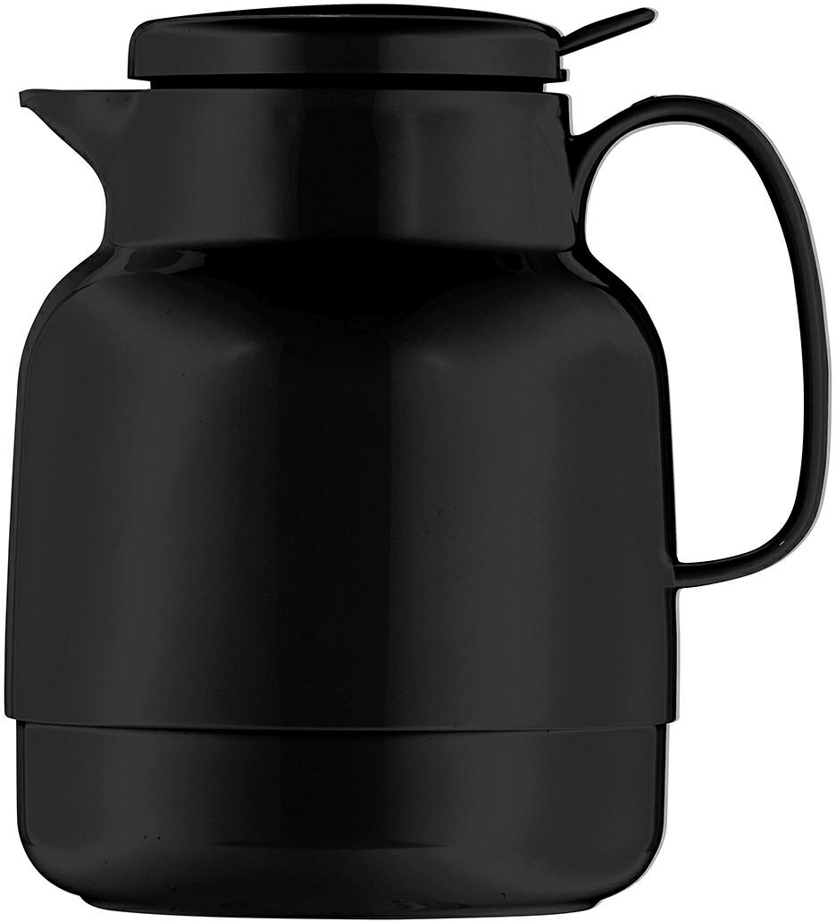 Isolierkanne 1,3 l schwarz m. Drucktaste - Helios Mondo Push -