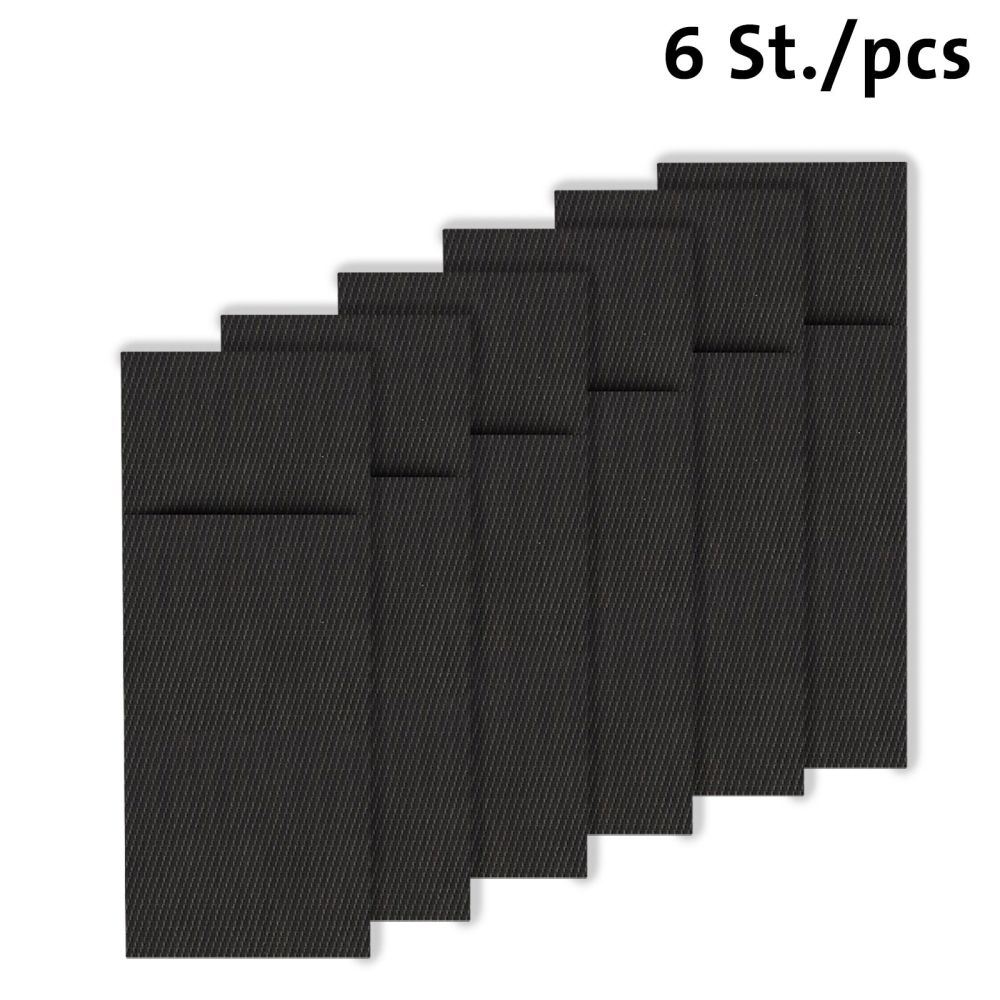 Westmark 6 Bestecktaschen »Home«, 24 x 9 cm, anthrazit