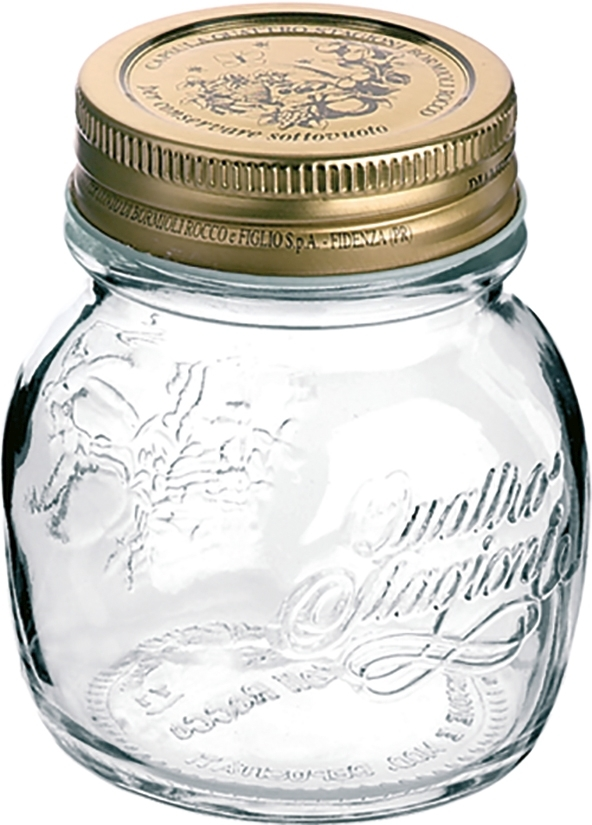 Quattro Stagioni Einmachglas 15cl m. Deckel *