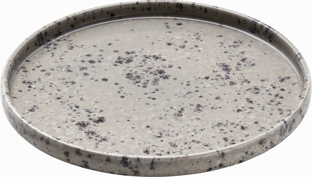 PLAYGROUND Teller flach rund 27 cm - NARA  SPOTTED hell/light