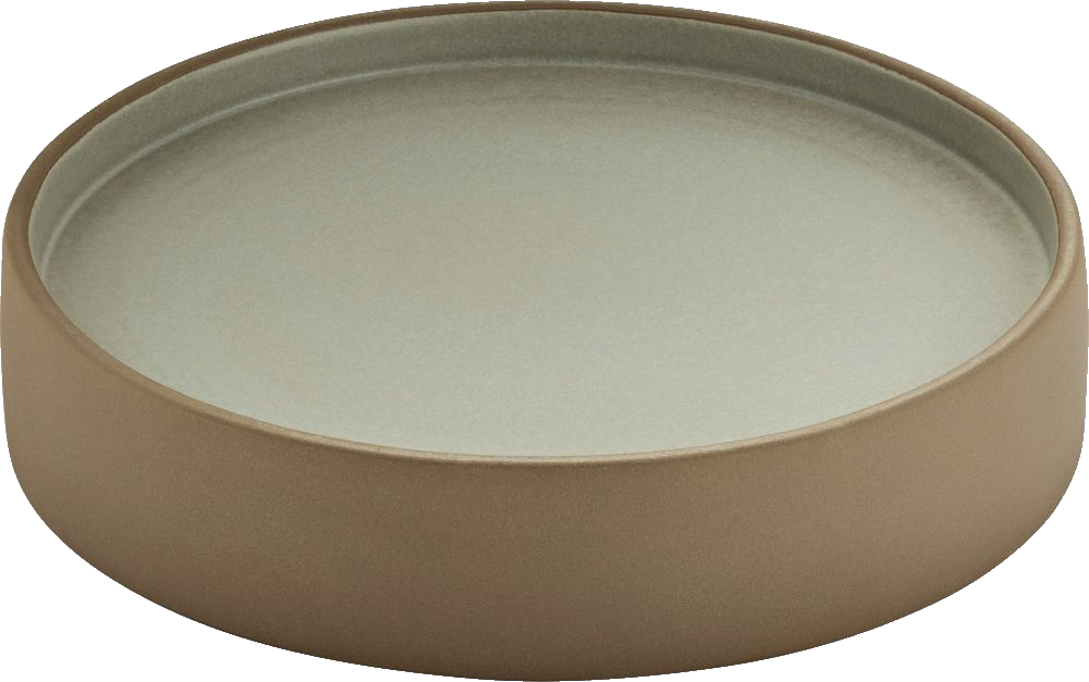 PLAYGROUND Teller flach/tief 21cm - 2in1  beige/grau beige/grey