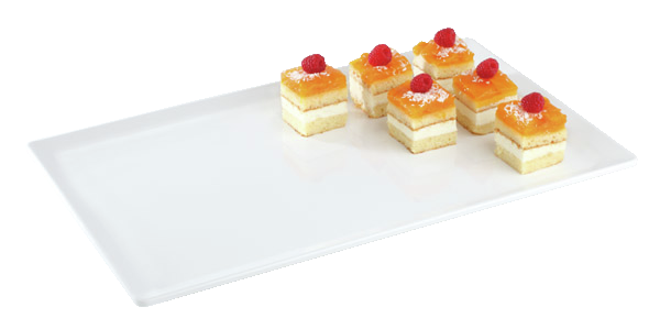 GN 1/1 Tablett -PURE- 53 x 32,5 cm, H: 3 cm , Weiß