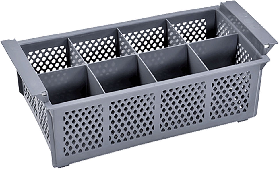 Besteckkorb mit 8 Einteilungen, 42,5 x 20,5 x 15 cm, Polypropylen