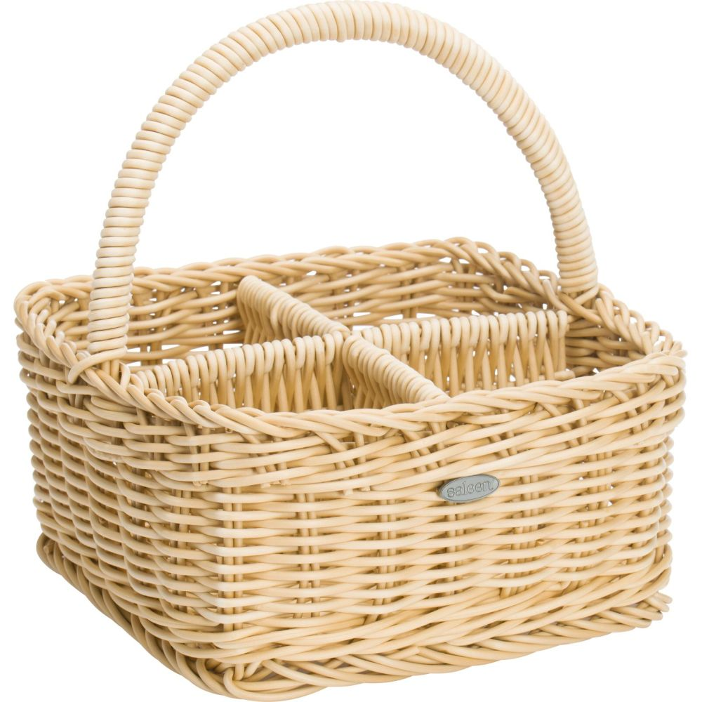 Westmark Terrassenkorb eckig, 19 x 19 x 10 cm, hellbeige