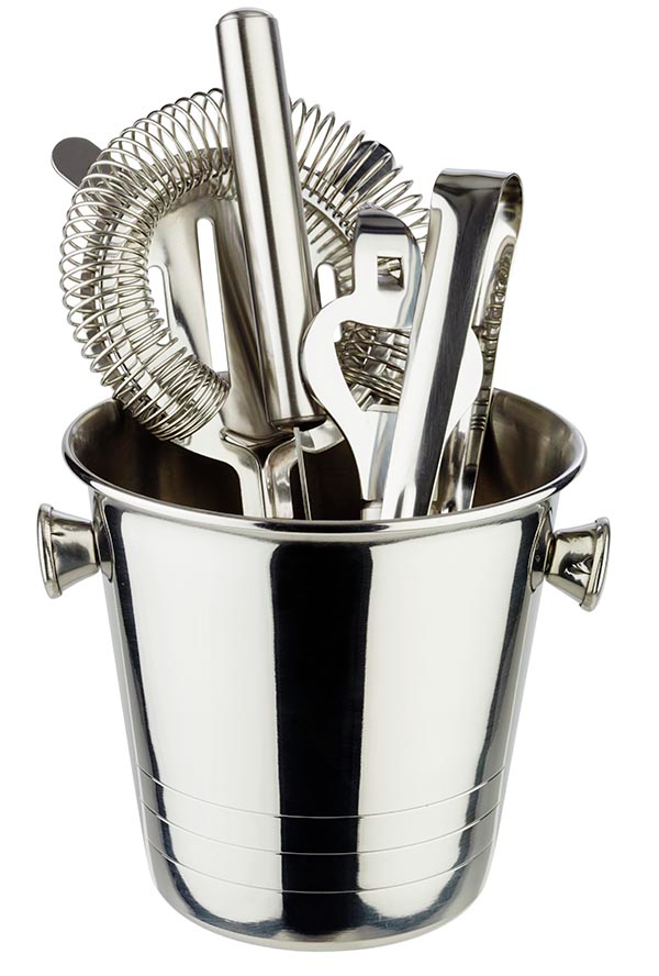 Mini-Eiseimer / -Sektkühler Ø 10,5 cm, H: 10 cm , Edelstahl