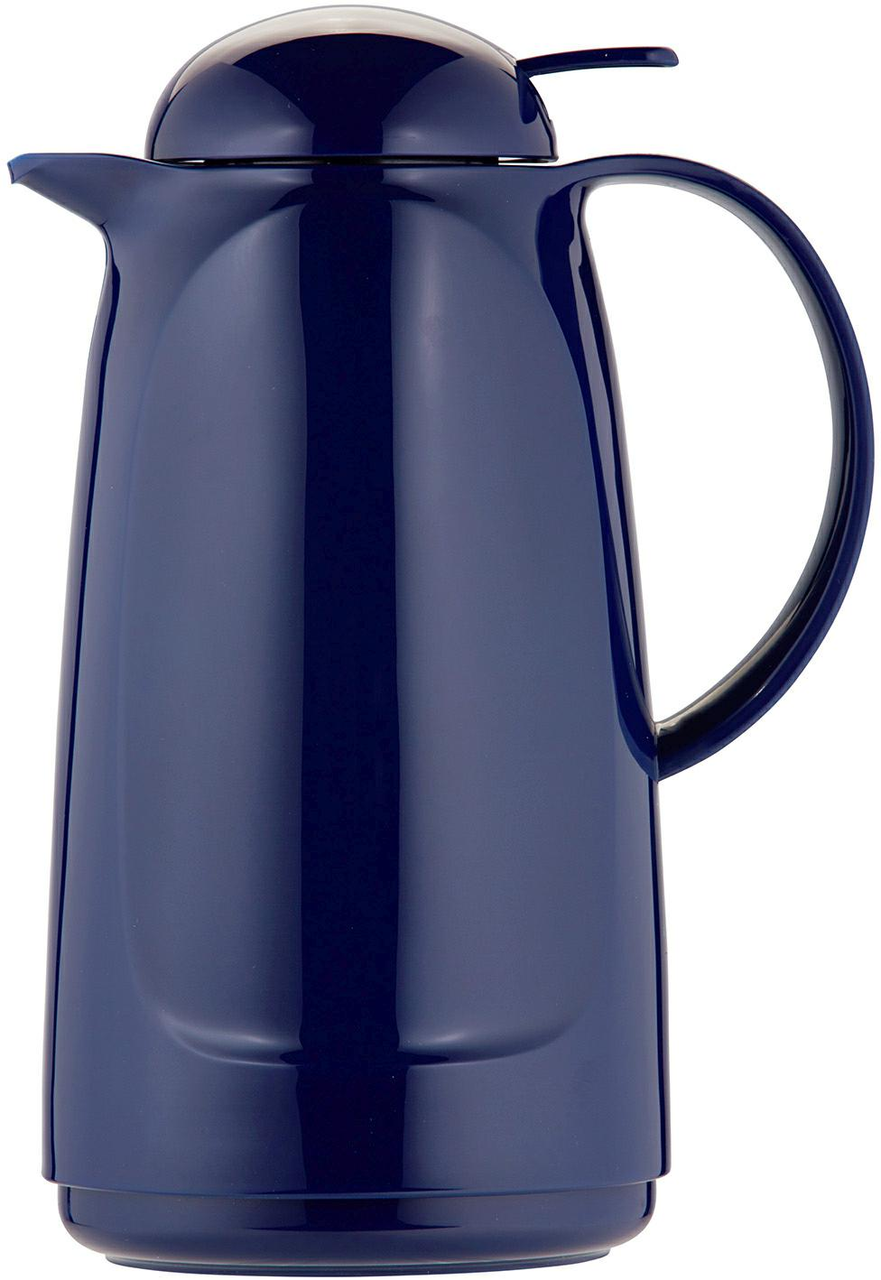 Isolierkanne 1,0 l dunkelblau - Helios Relax Push -