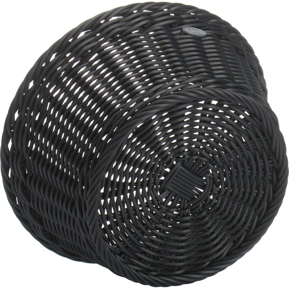 Westmark Korb rund, Ø 25 x 11,5 cm, schwarz