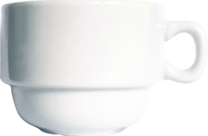 Roma White Obertasse stapelbar 8cl *