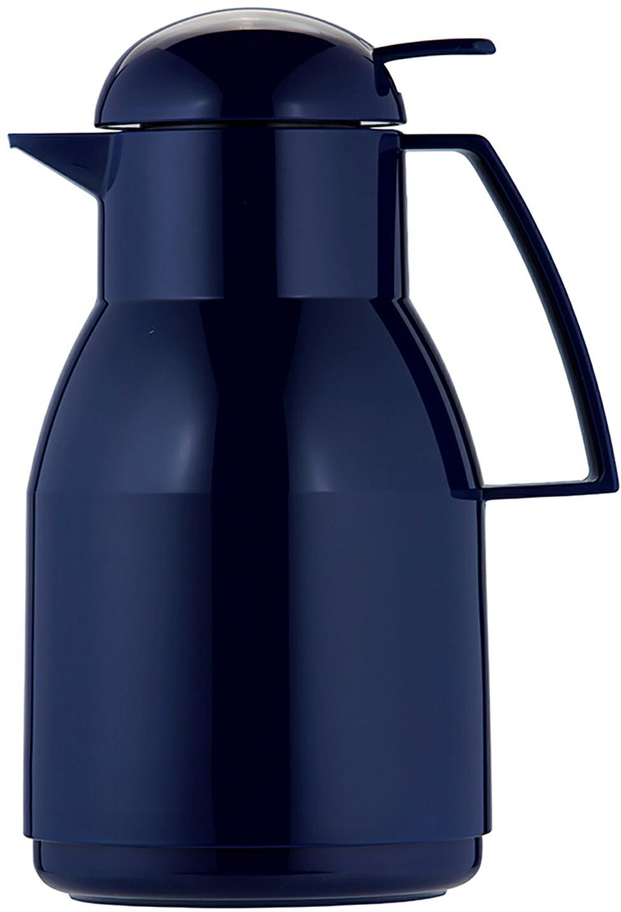 Isolierkanne 1,0 l dunkelblau - Helios Top Push -