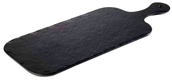 Tablett -SLATE ROCK- 40 x 20 cm, H: 1,5 cm , Schwarz