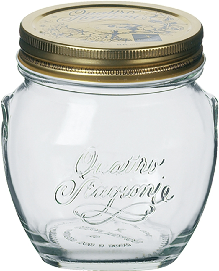 Quattro Stagioni Konfitürenglas 30cl m. Deckel*